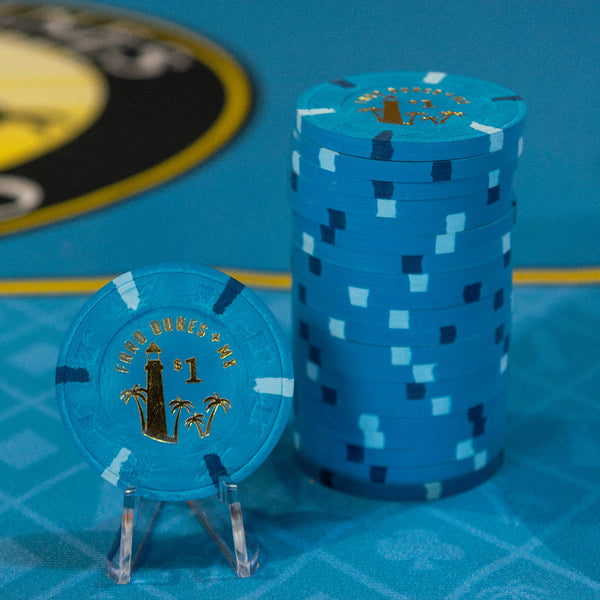 1 Rack (100 Chips) Faro Dunes $1